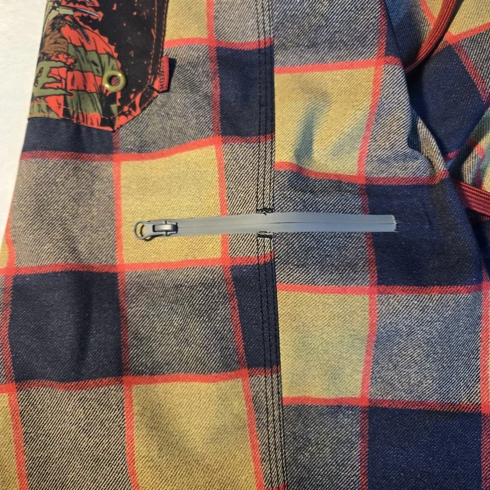 Dixxon Flannel Company BoardSwim Trunks Yellow red black plaid 